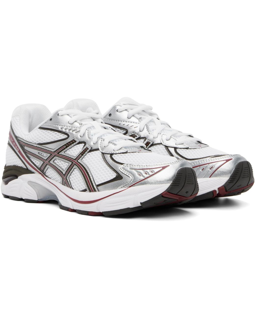 Asics White Burgundy Gt-2160 Sneakers for men