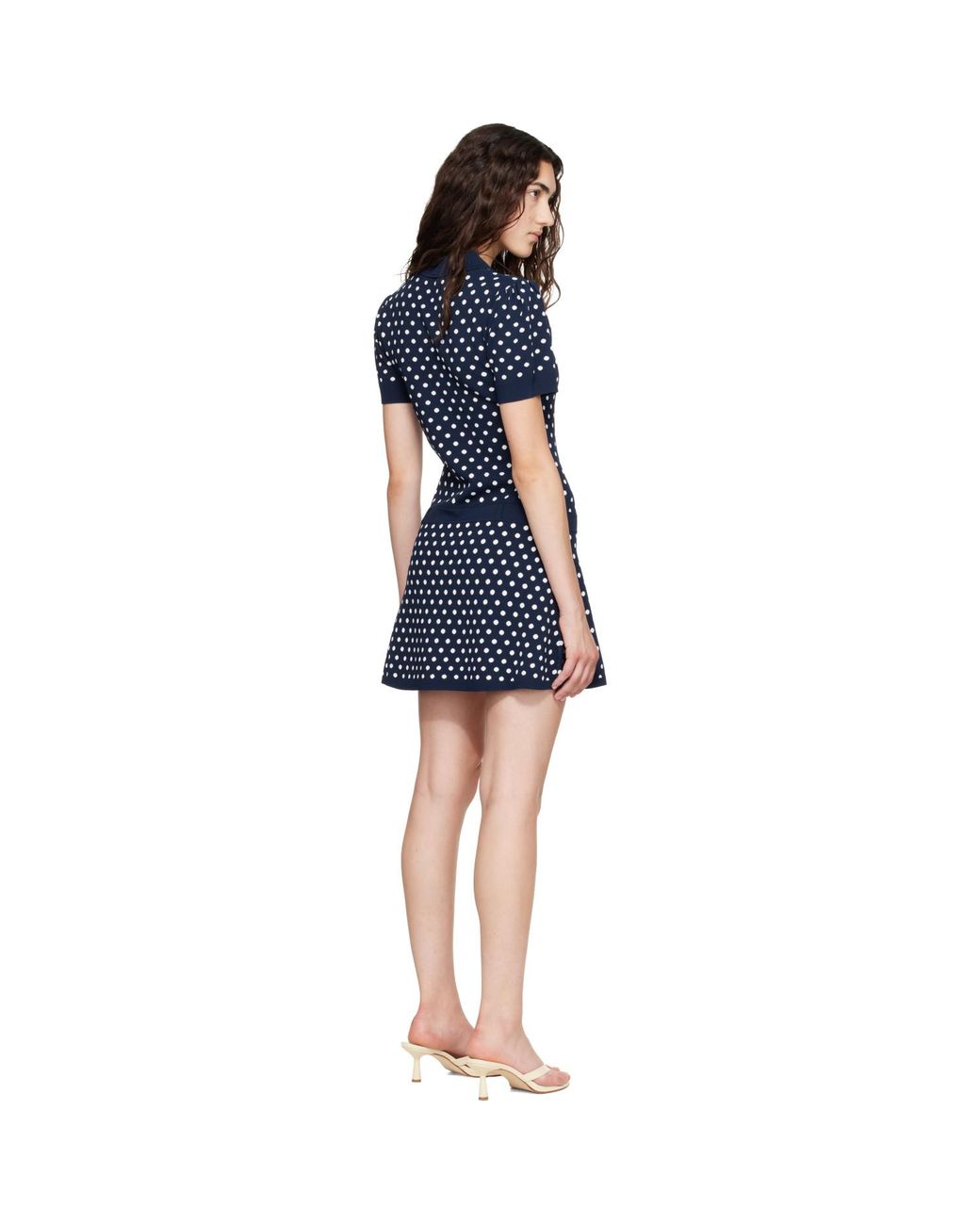 Sandy Liang Blue Tumi Sweater Minidress
