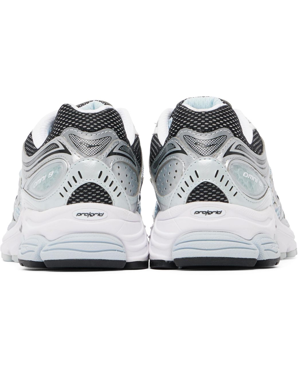 Baskets Omni 9 Gris Et Bleu À Technologie Progrid Saucony pour homme en coloris Black