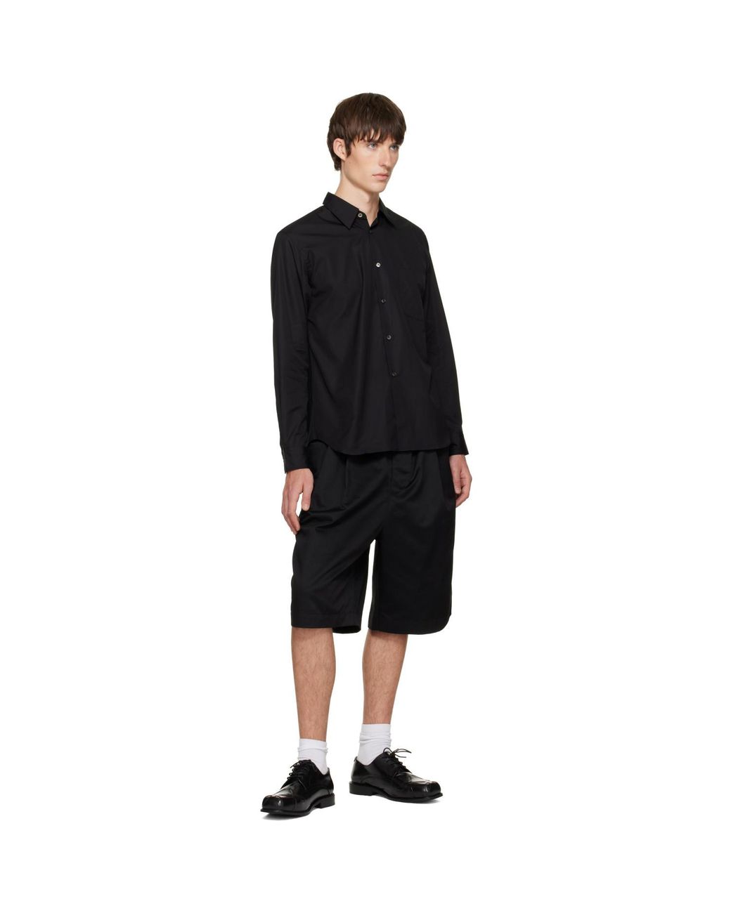Comme des Garçons Black Cotton Poplin Shirt for men