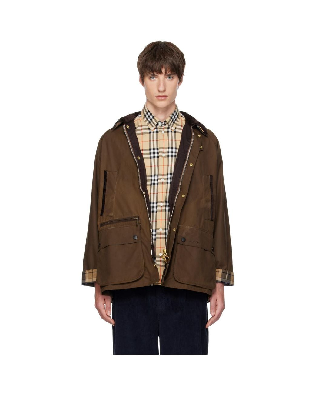 Barbour Brown Icons Bedale Waxed Jacket for men