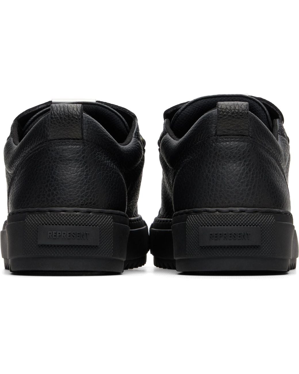 Represent Black Alpha Trek Sneakers for men