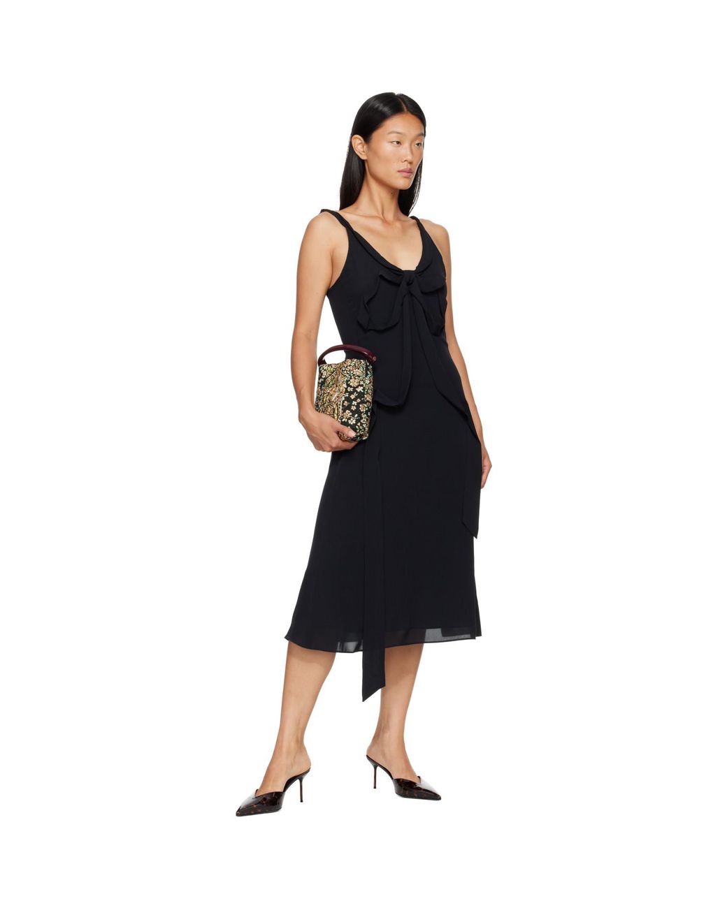 Paris Texas Black Lidia Sabot 70 Heels