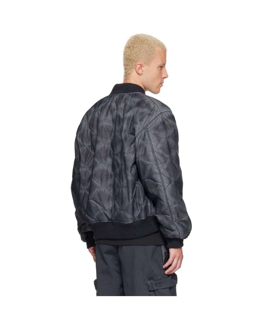 DIESEL Gray J-Type Bomber Jacket for men