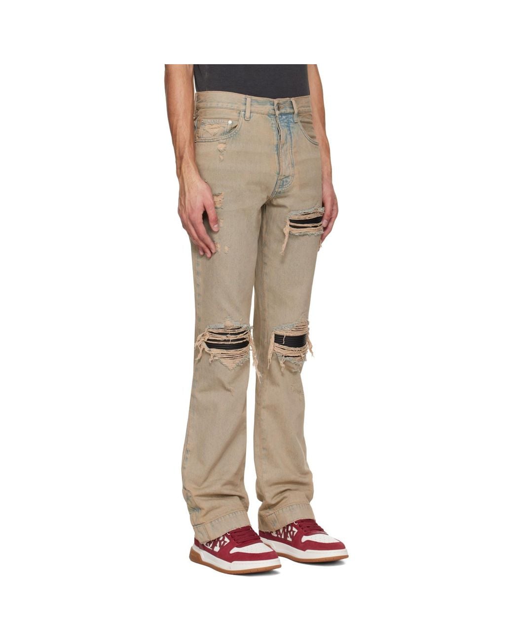 Amiri Natural Mx1 Straight Flare Jeans for men