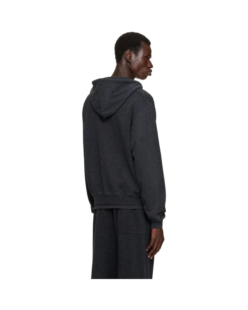 Alexander Wang Black Hotfix Card Graphic Hoodie for men