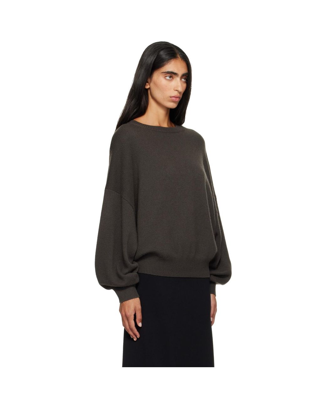 Lisa Yang Black Khaki Veira Sweater