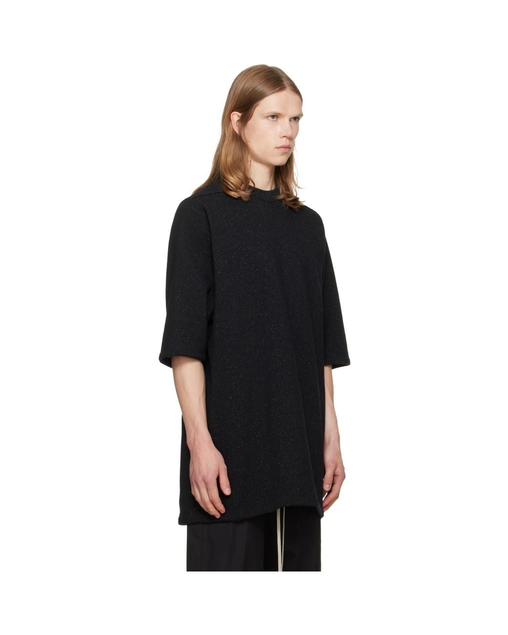 Rick Owens Black Tower Jumbo S/S T-Shirt for men