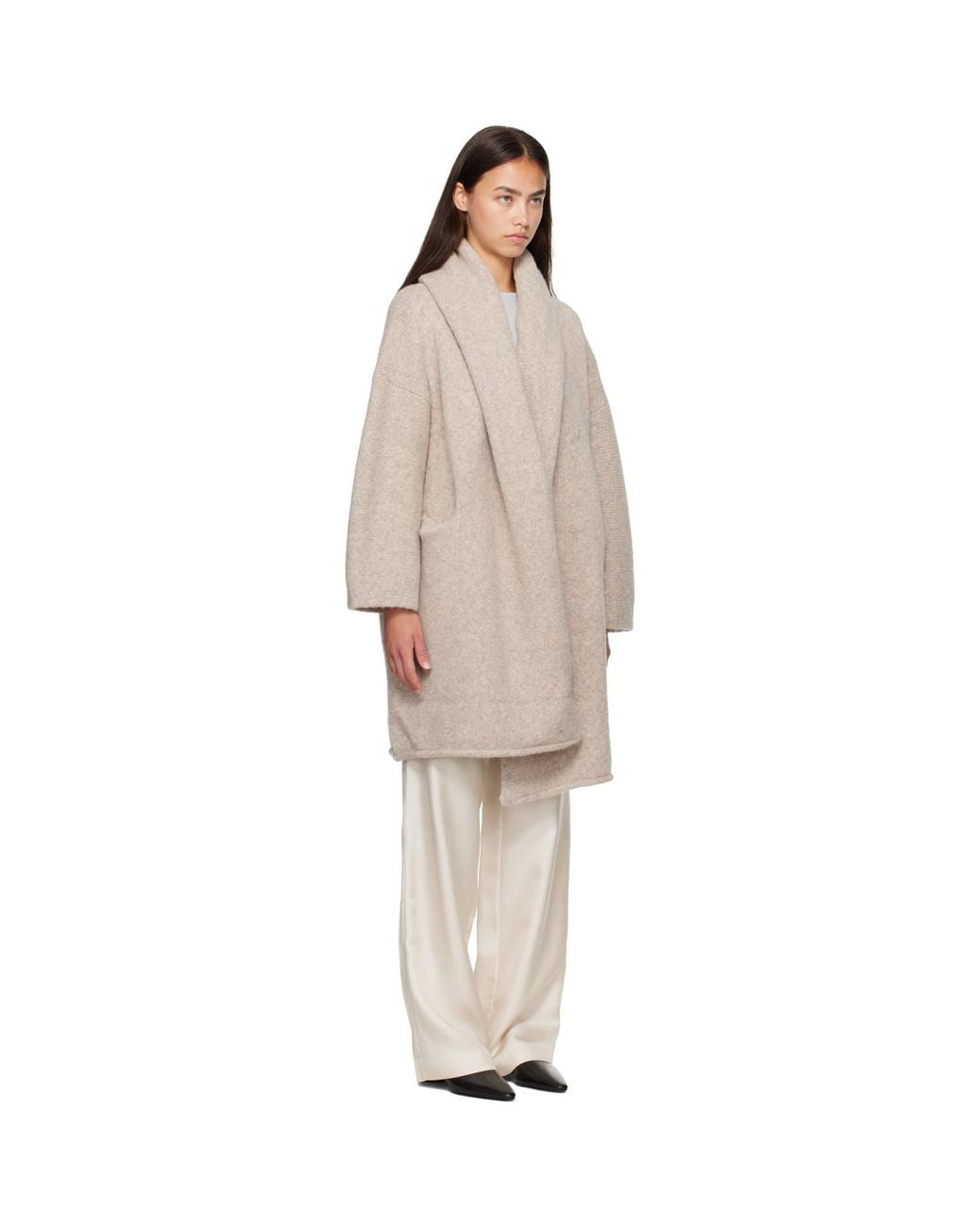 Lauren Manoogian Natural Off- Capote Coat