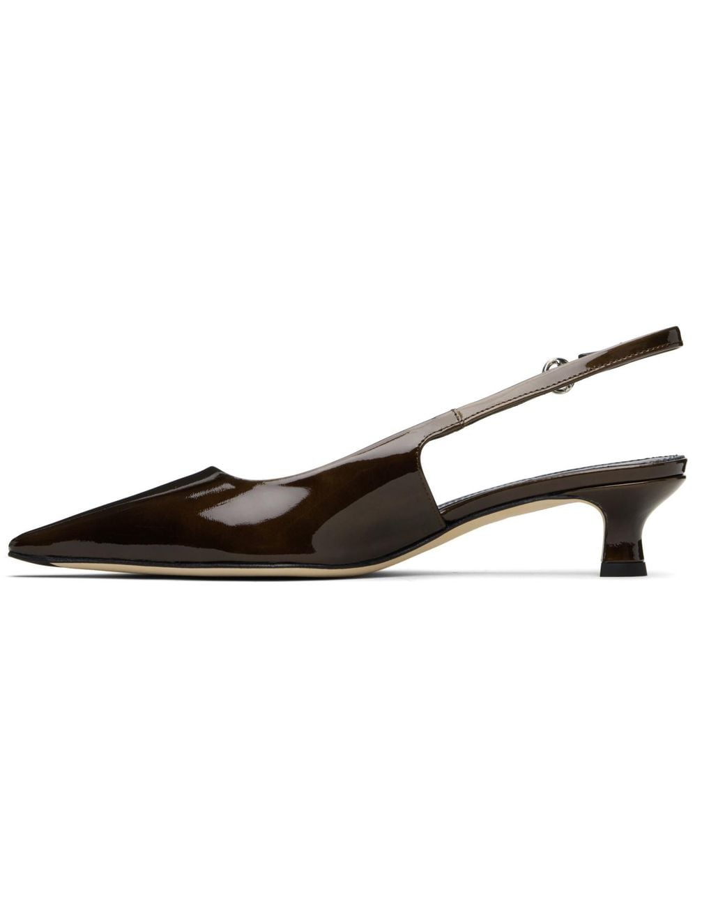 Aeyde Black Catrina Patent Leather Heels