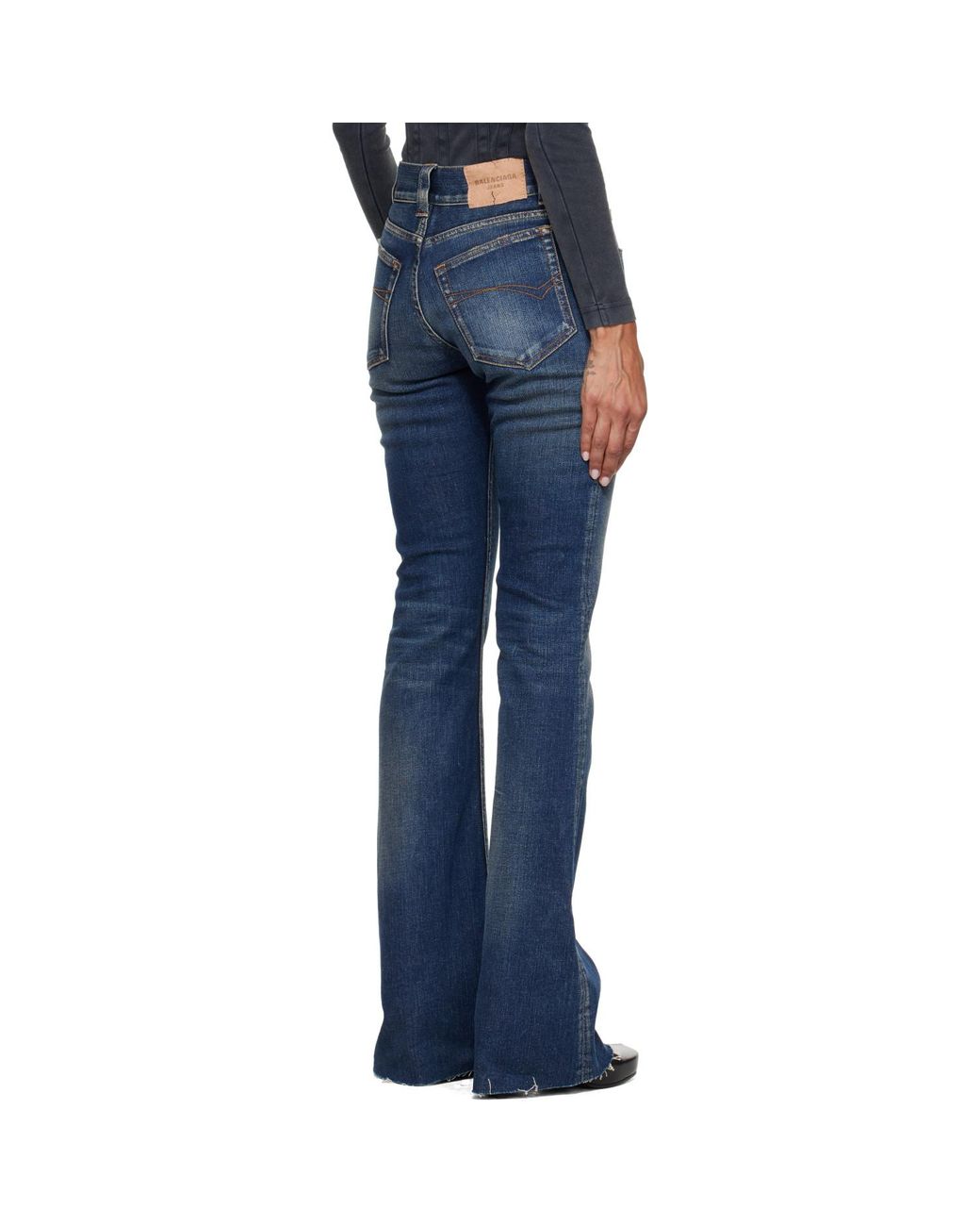 Balenciaga Blue Slim Fit Bootcut Jeans