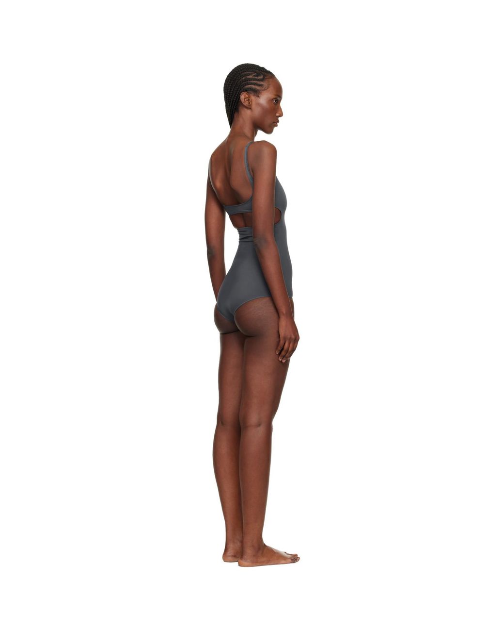 Courreges Black Cut-Out Swimsuit