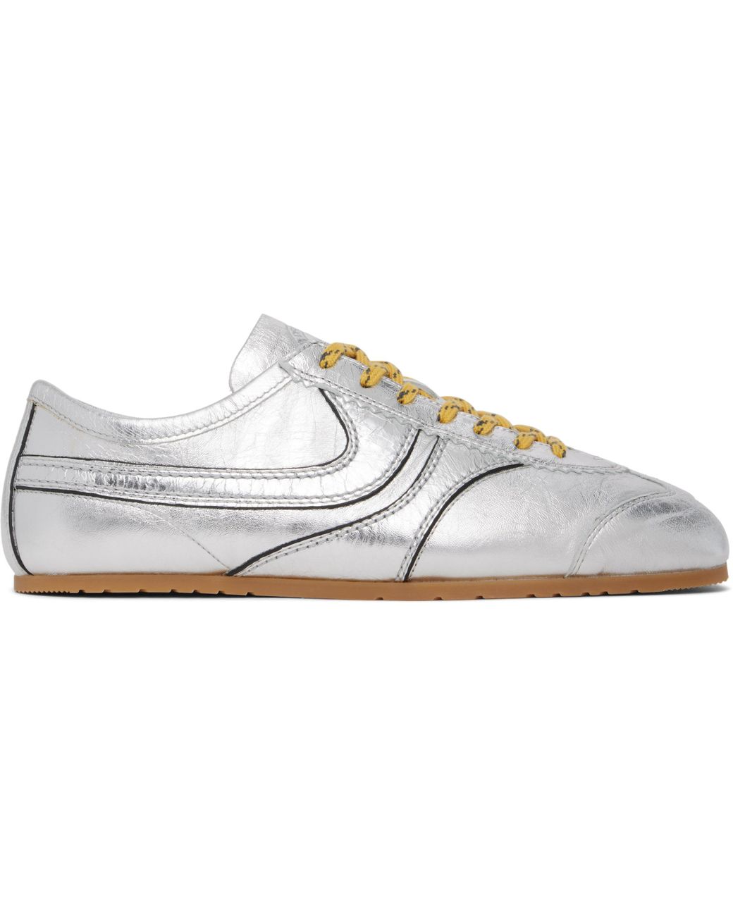 【関税込み】Dries Van Noten シルバー メタリック スニーカー DRIES VAN NOTEN - Women Metallic Sneaker – Atelier New York