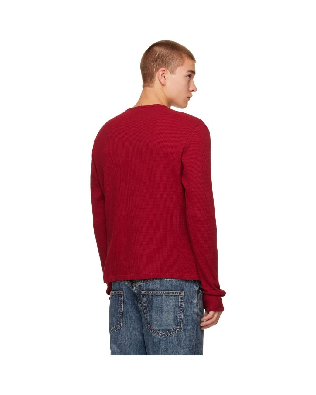 Carrera Red Lis Long-Sleeve Henley for men