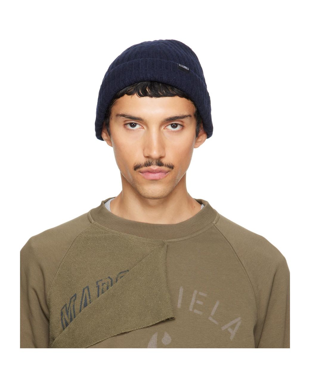MM6 by Maison Margiela Green Knit Beanie for men