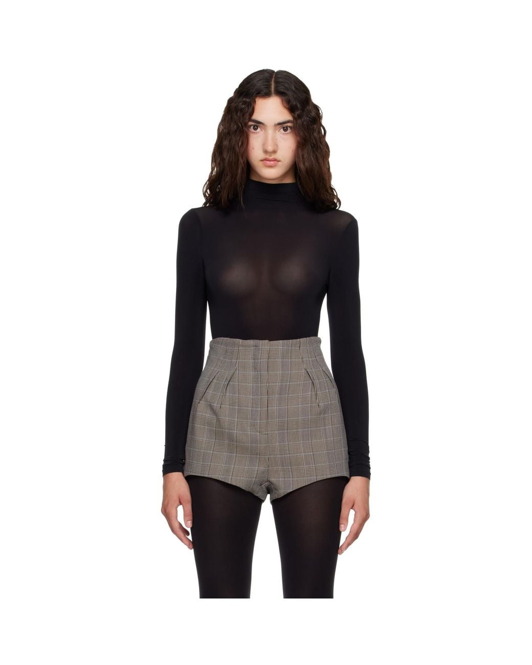 Wolford Black Buenos Aires String Bodysuit