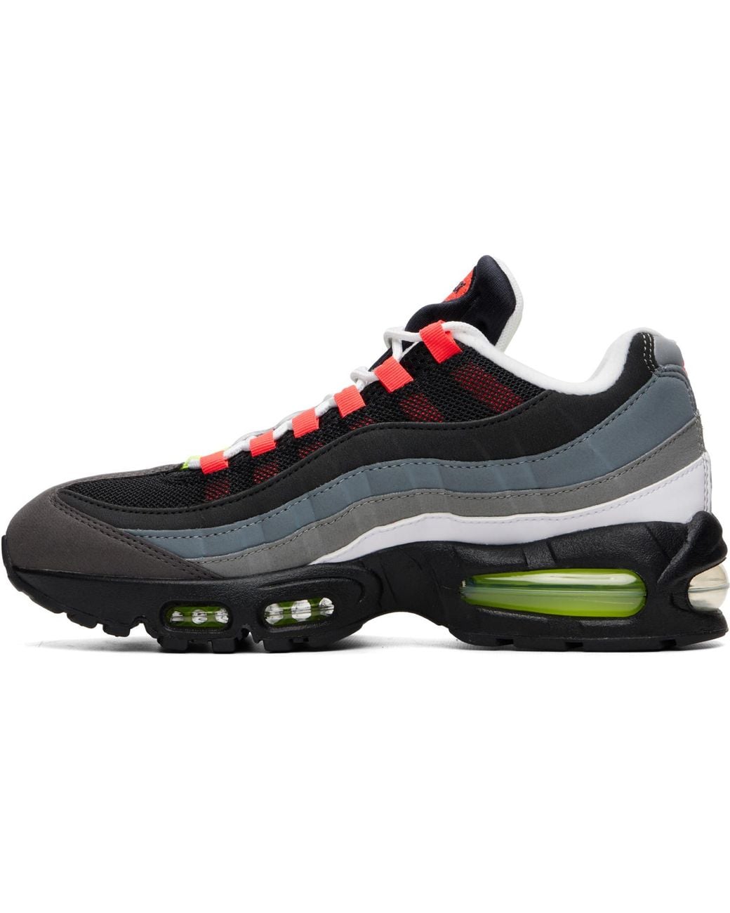 Nike Gray Air Max 95 Big Bubble Premium Sneakers for men