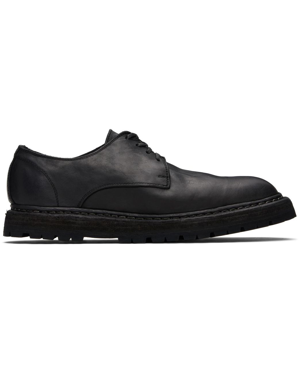 Guidi Black Soft Horse Leather 99 Derbys for men