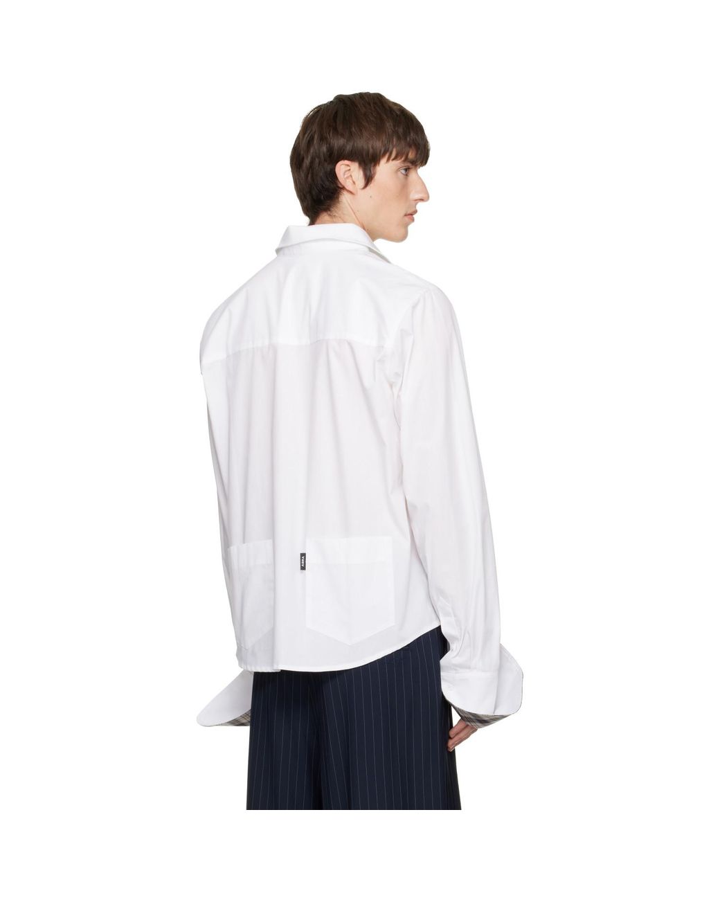 Abra White Back Pocket Shirt for men