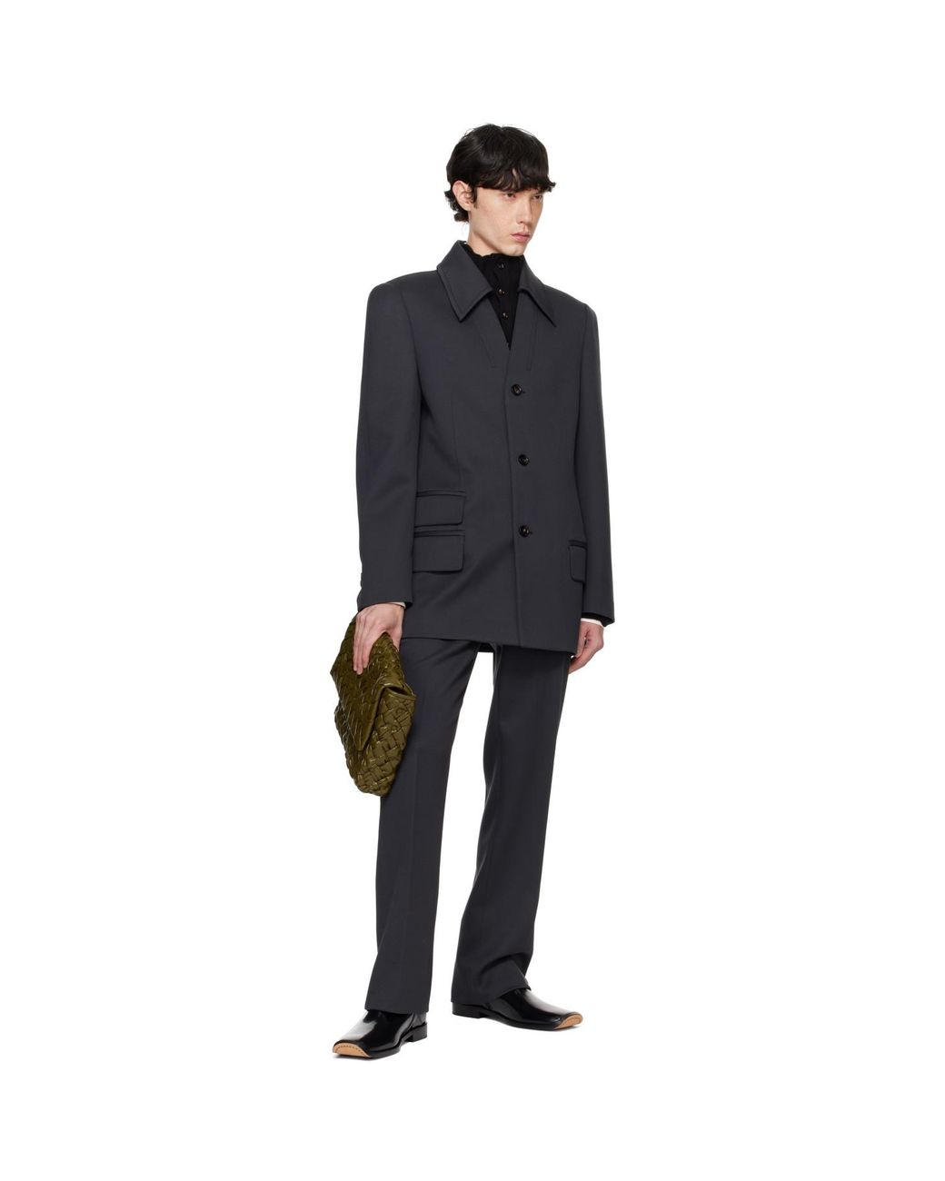 Bottega Veneta Black Comma Ankle Boots for men