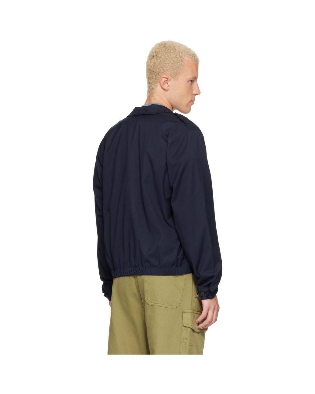 GIMAGUAS Blue Cani Bomber Jacket for men