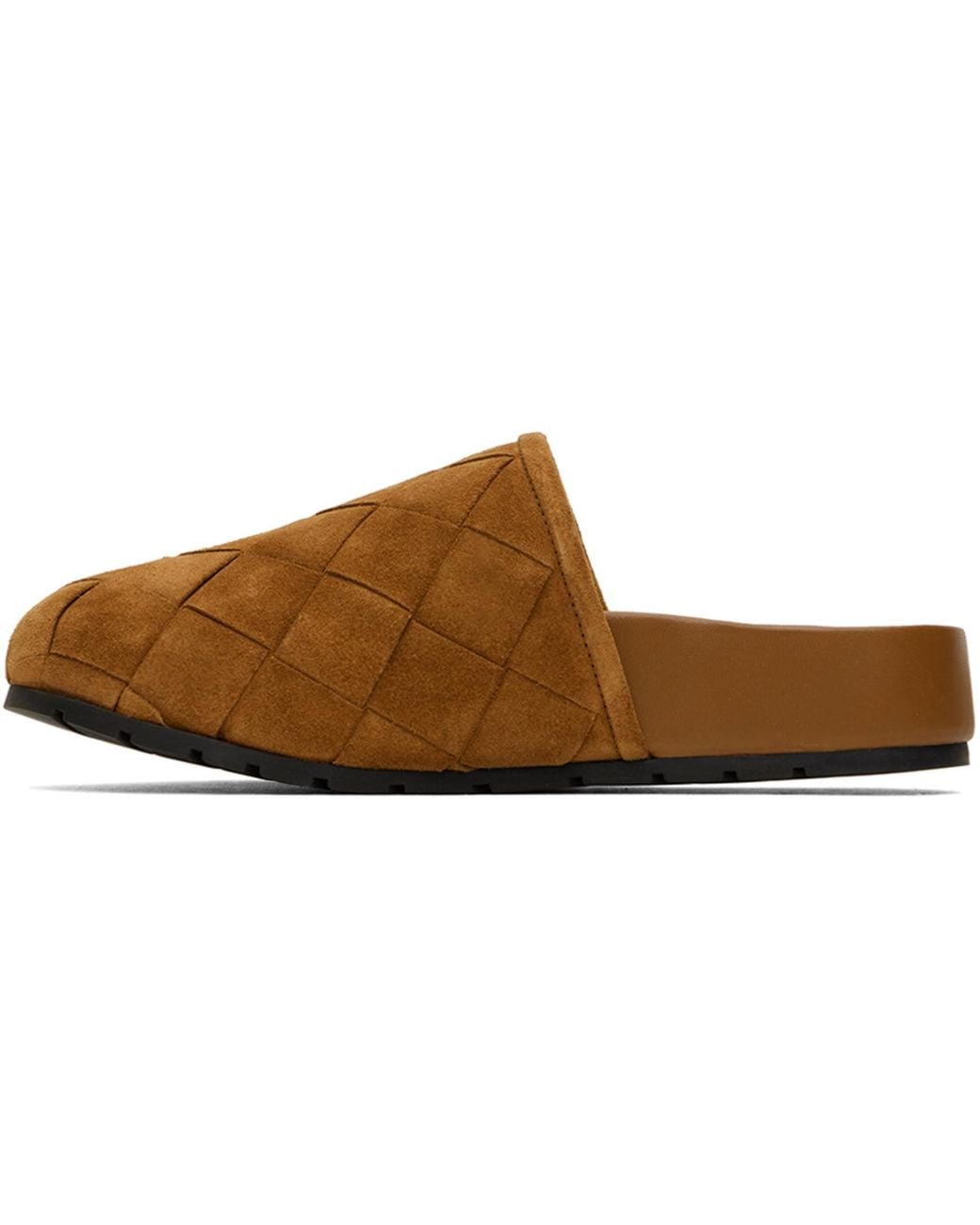Bottega Veneta Black Tan reggie Mules