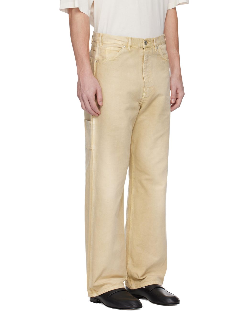 Auralee Organic Cotton Duck Pants Ash Green