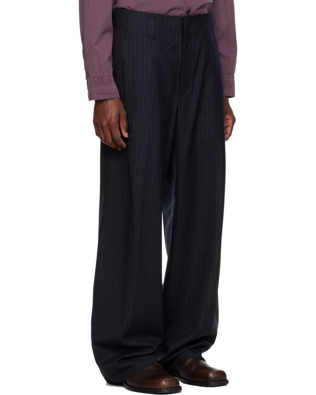 MMIC Black Drop Trousers for men