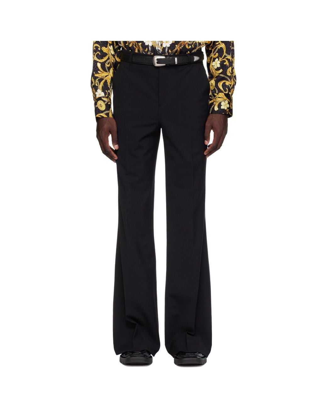 Lu'u Dan Blue Lu'U Bells Bell Bottom Trousers for men