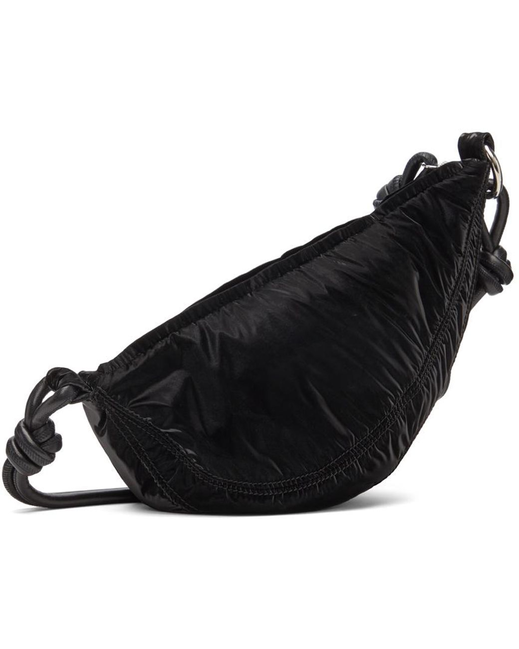 Dries Van Noten Black Shiny Banana Bag Lyst