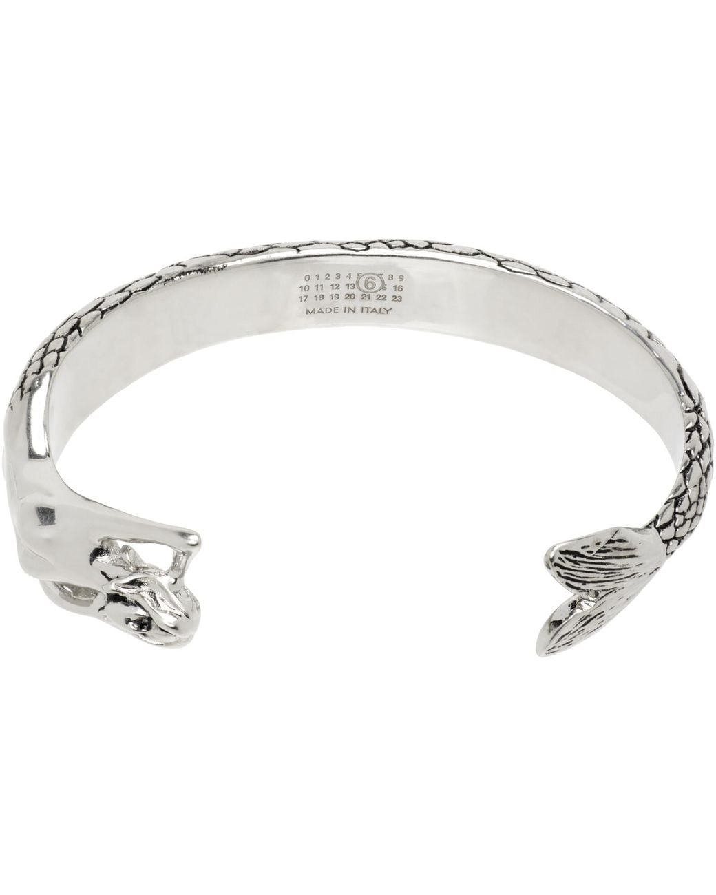 MM6 by Maison Margiela Black Mermaid Cuff Bracelet for men