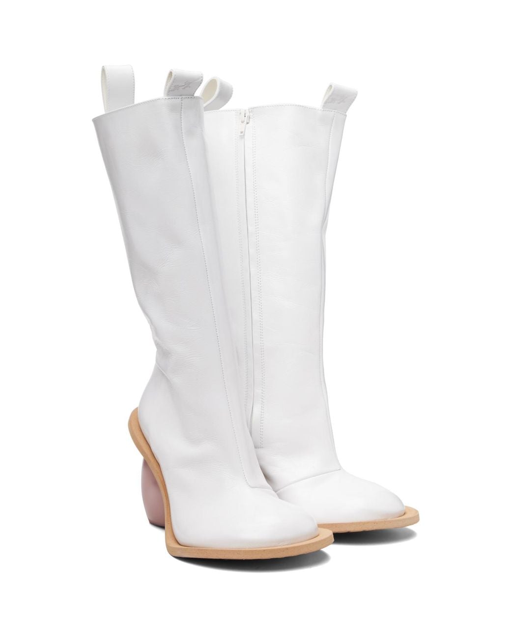 Yume Yume White Love Tall Boots