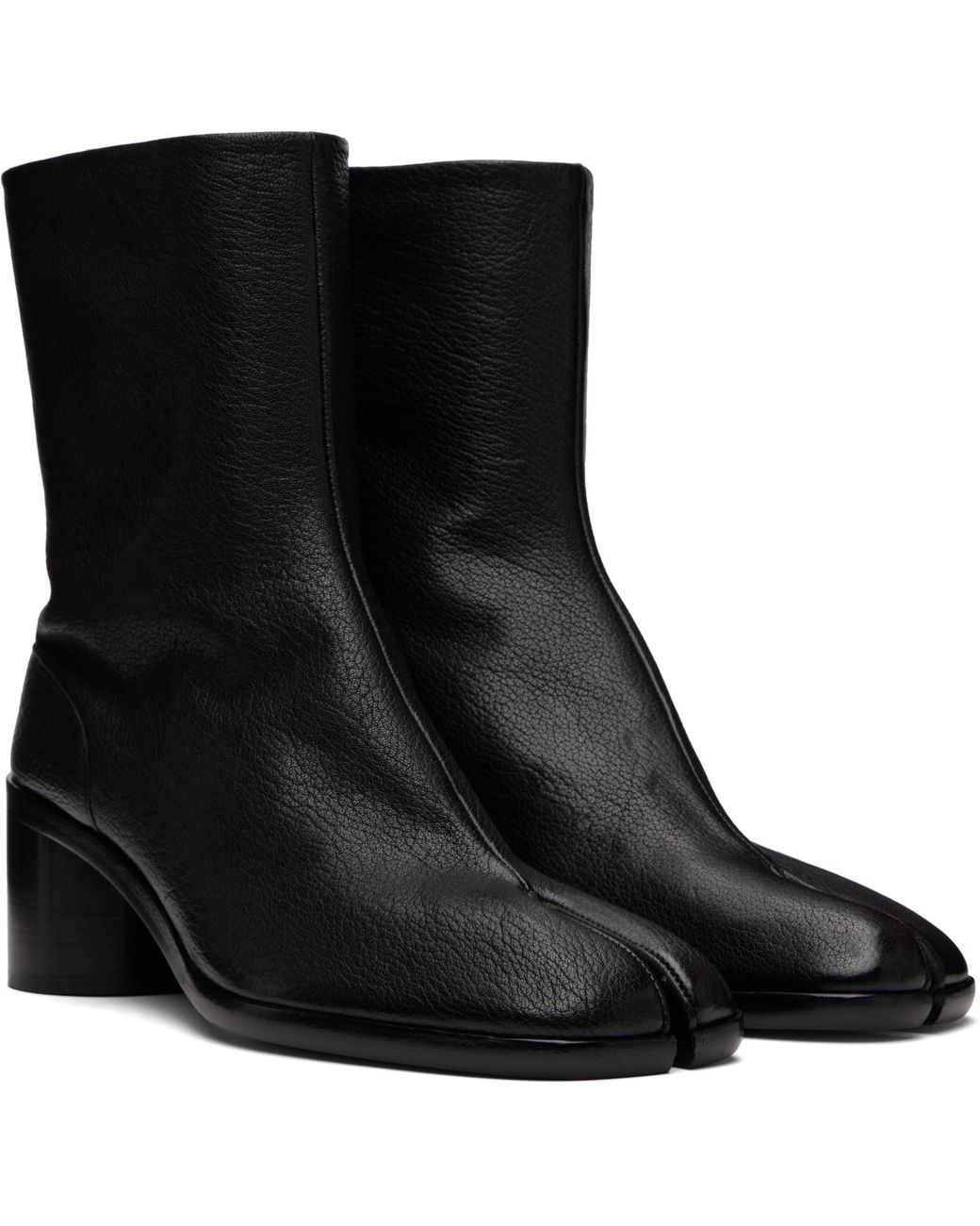 Maison Margiela Black Tabi Ankle Boots for men