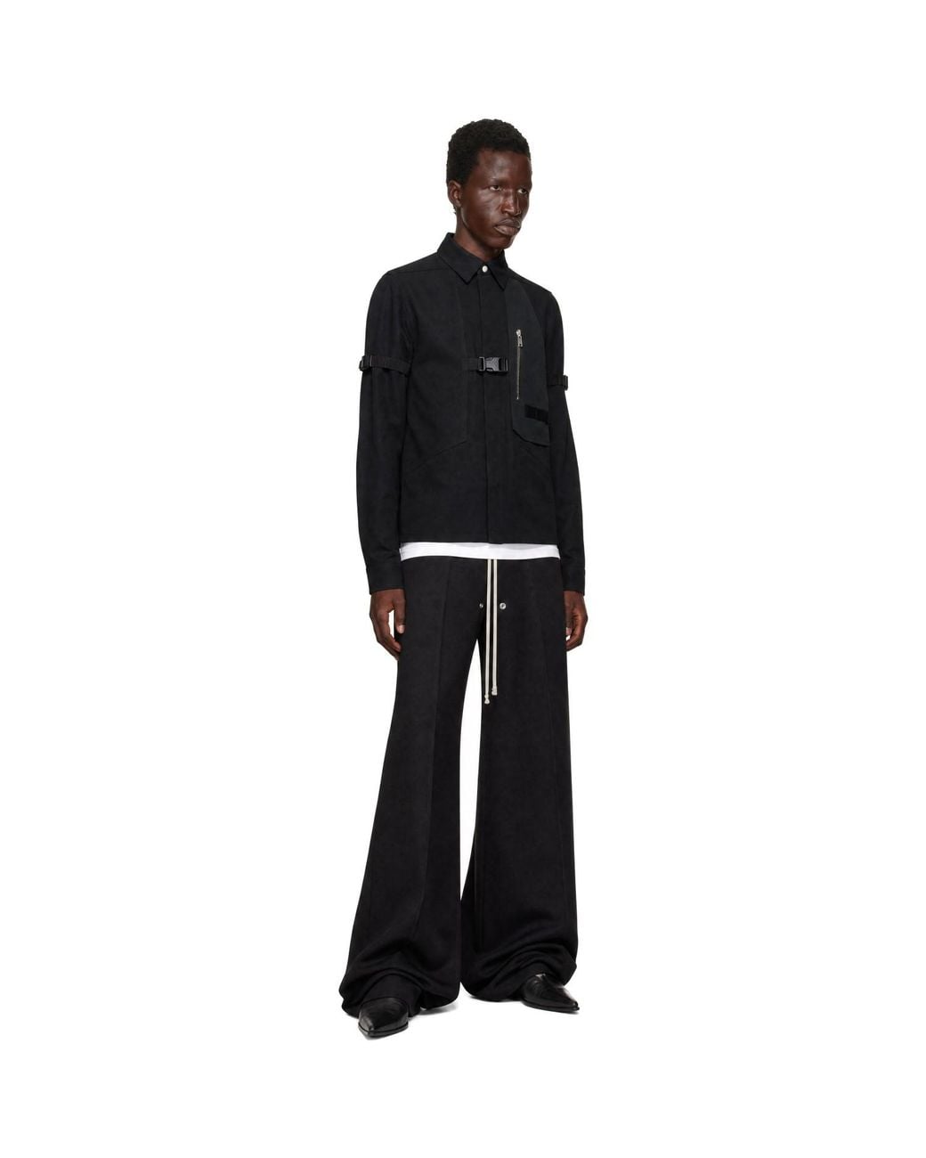 Rick Owens Black Tower Bonotto Roland Shirt for men