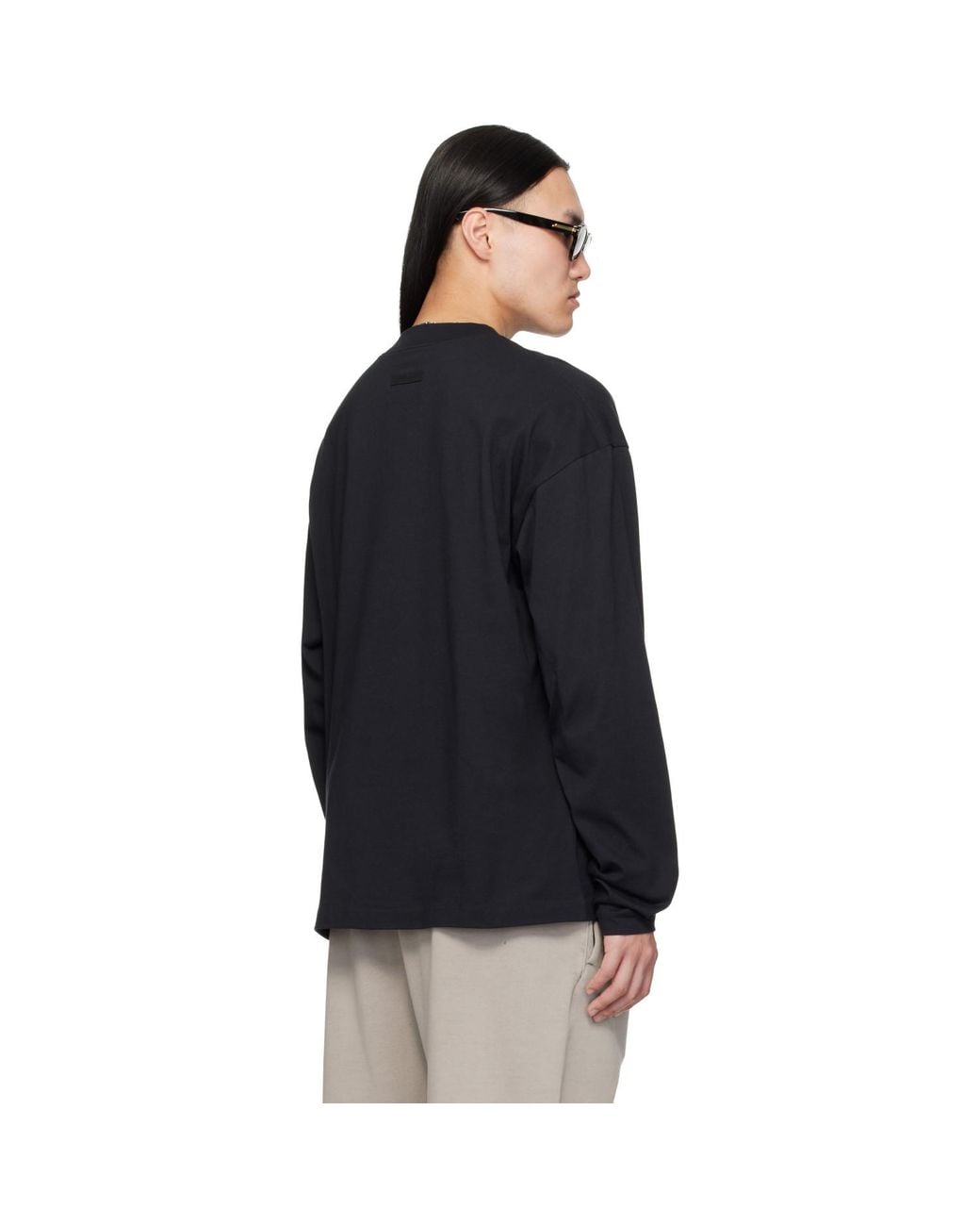 Fear Of God Black Classic Long Sleeve T-Shirt for men