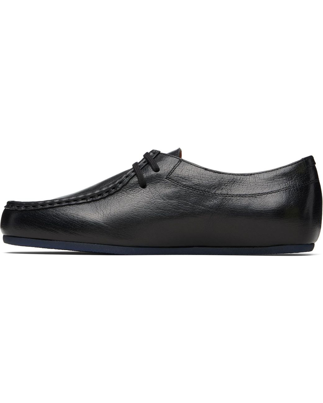 Jil Sander Black Hood Lace-Up Derbys for men