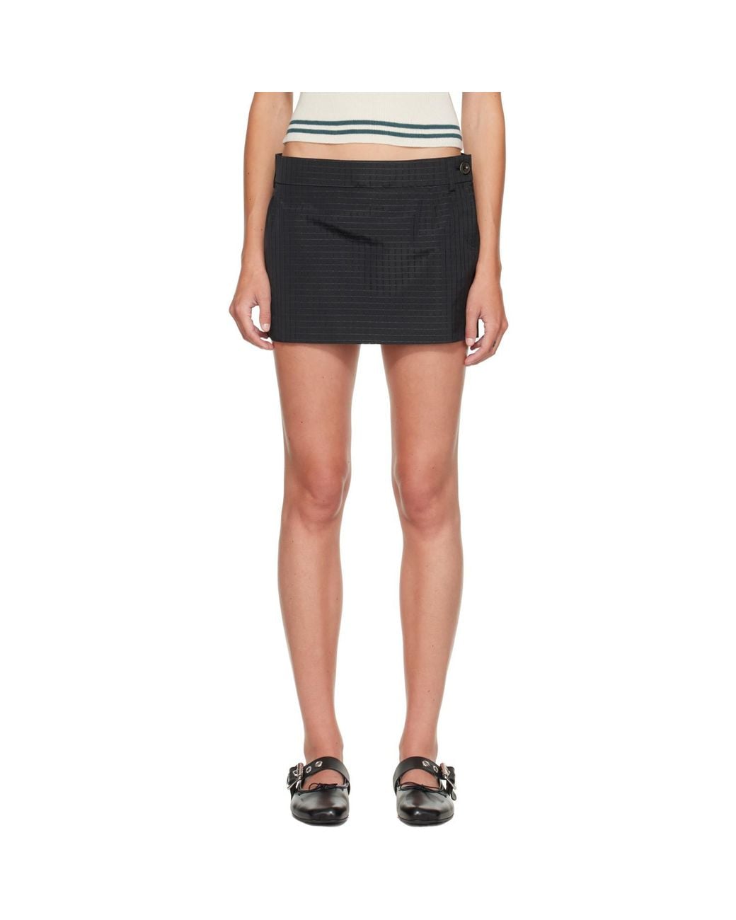 Vivienne Westwood Blue Foam Tailored Miniskirt
