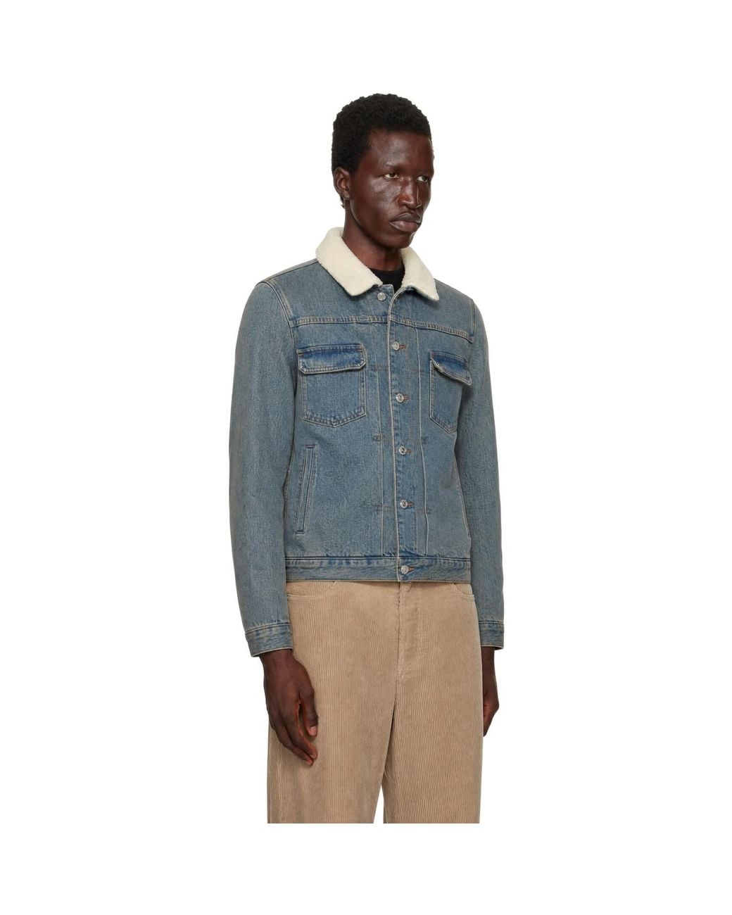A.P.C. Blue Justin Denim Jacket for men