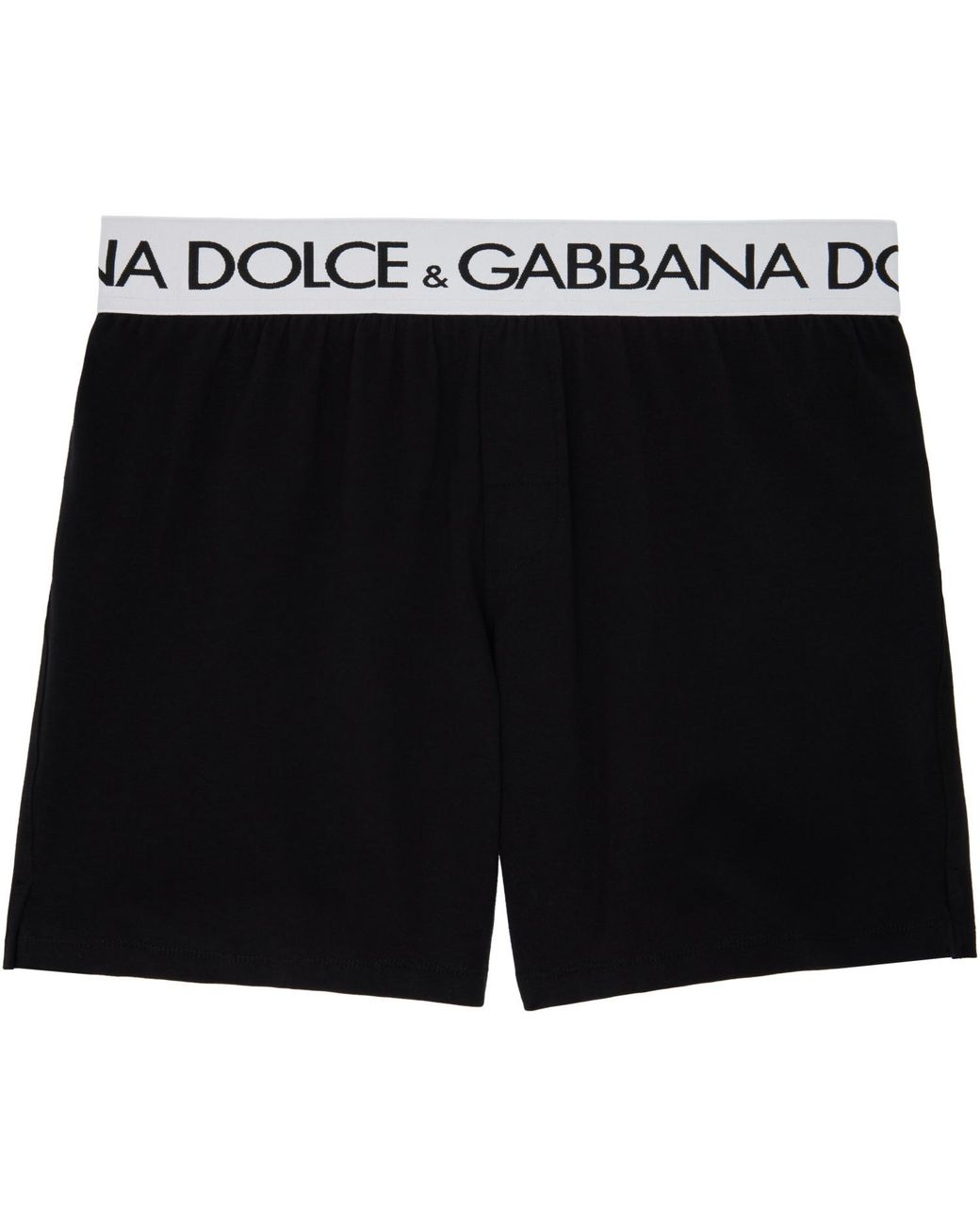 Dolce & Gabbana Black Two-Way-Stretch Long-Leg Boxers for men
