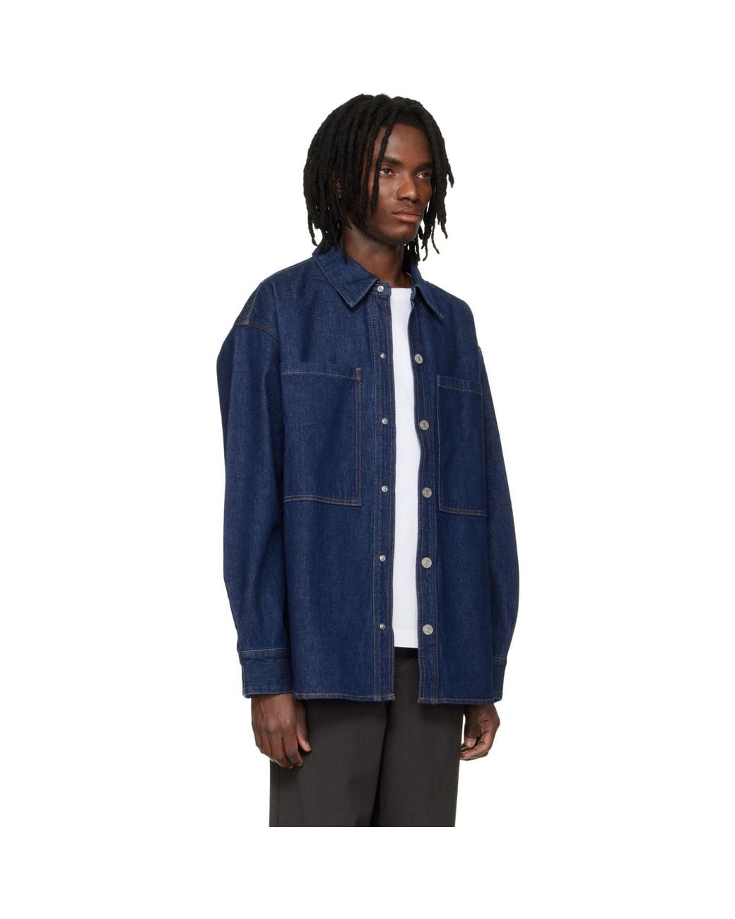 Agolde Blue Atticus Denim Shirt for men