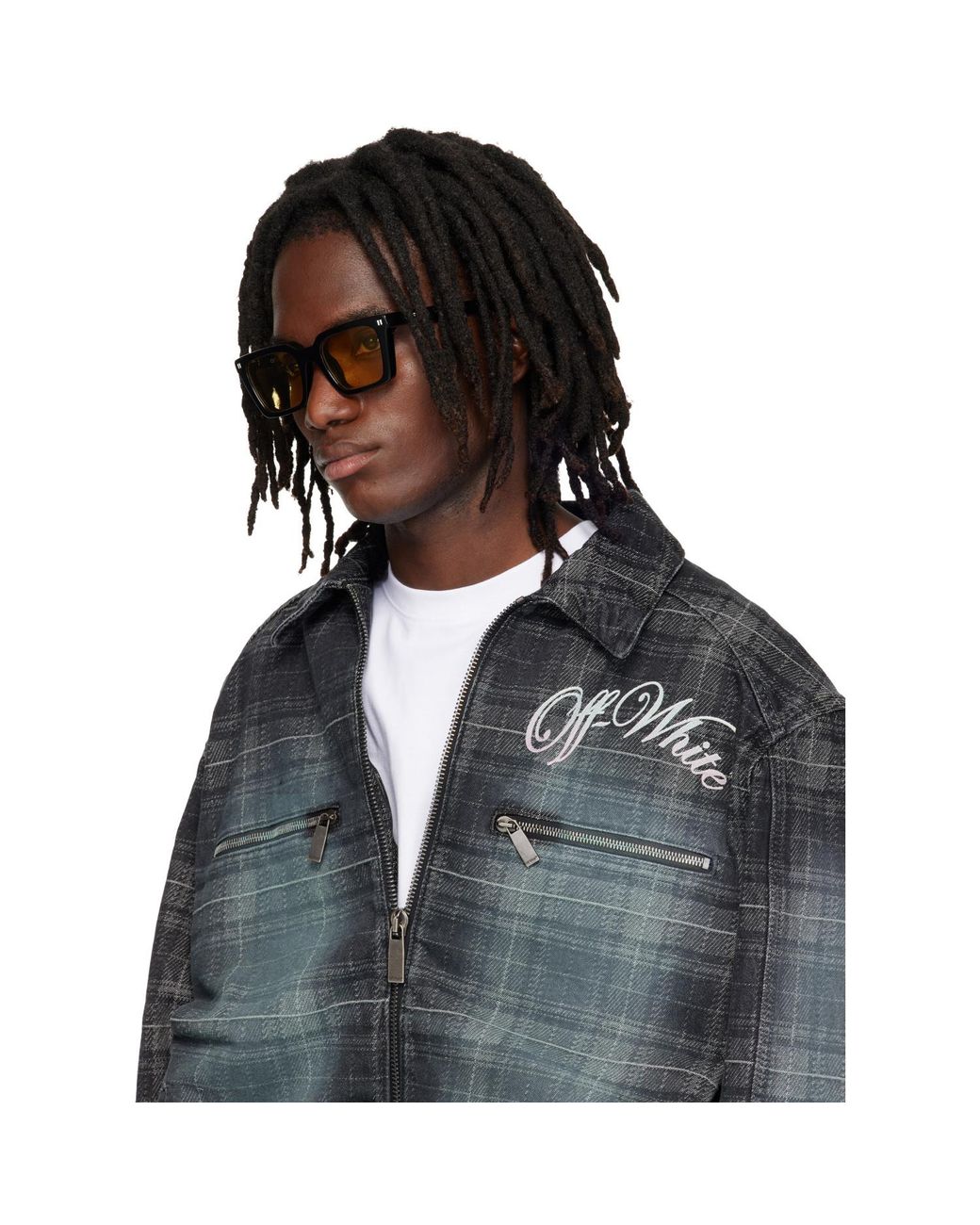 Off-White c/o Virgil Abloh Brown Reno Sunglasses for men