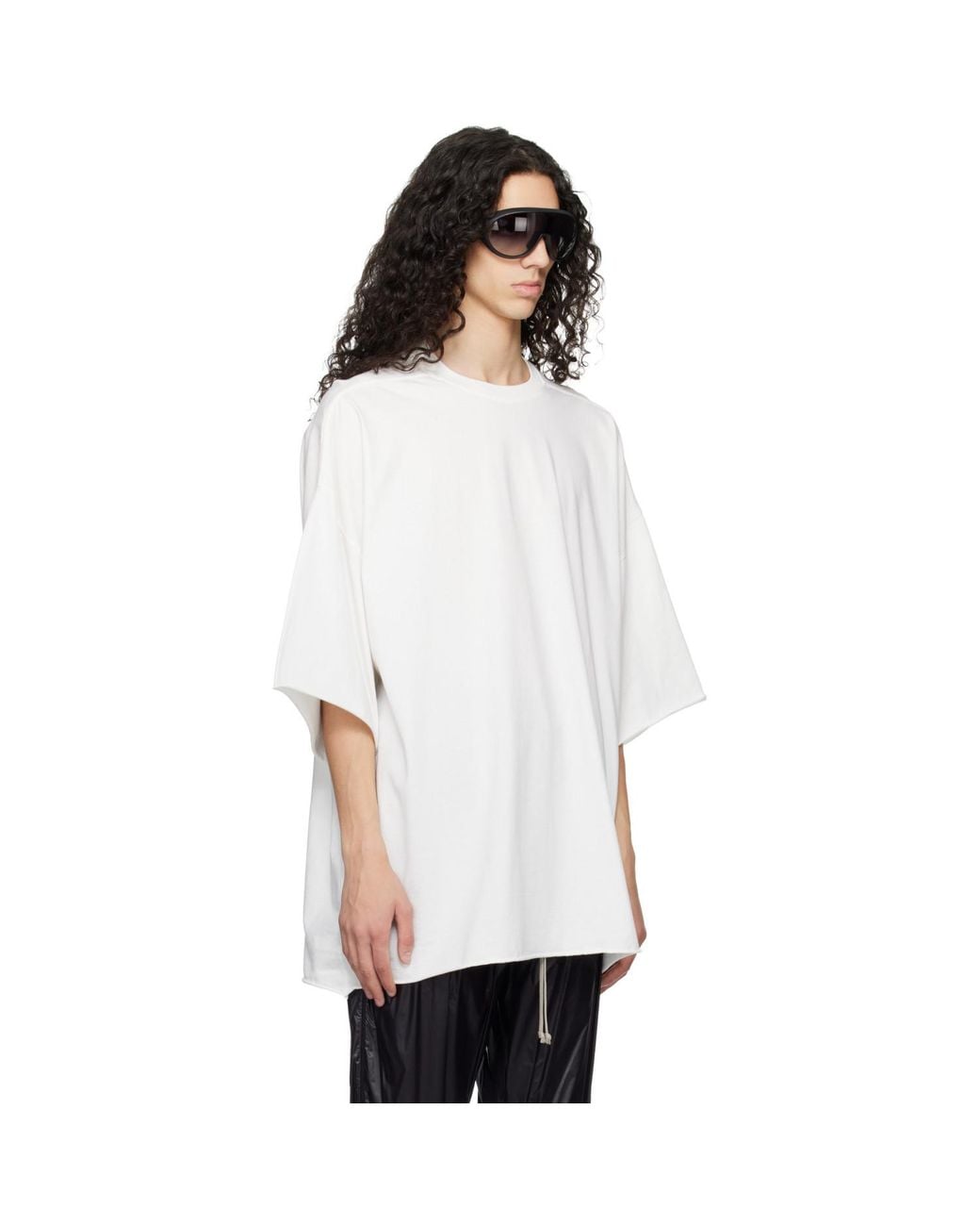 Rick Owens White Off- Temple Tommy T-Shirt for men