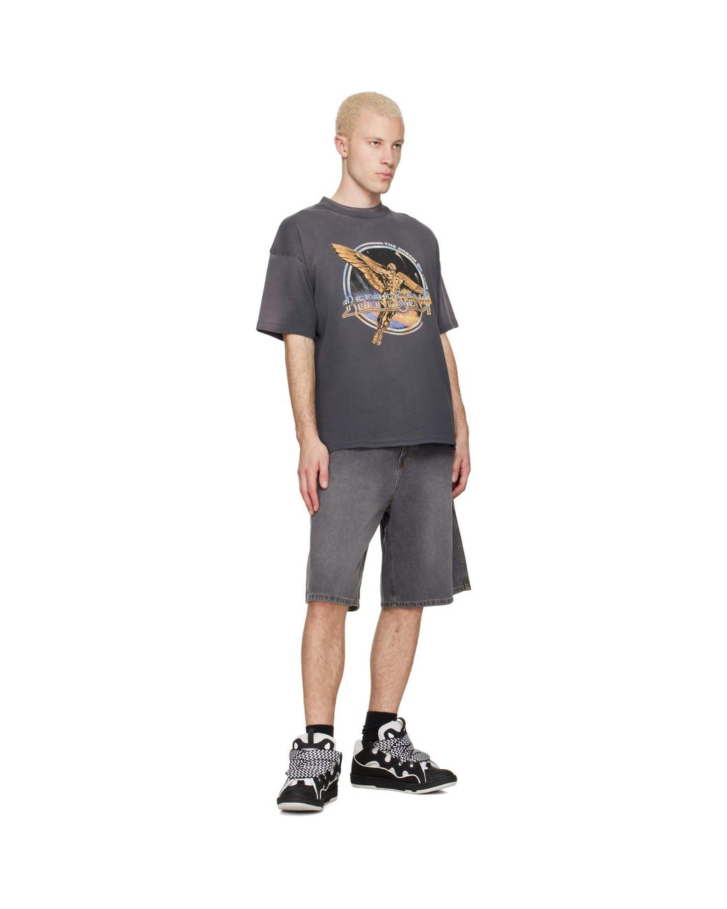 Lanvin Black Curb Sneakers for men