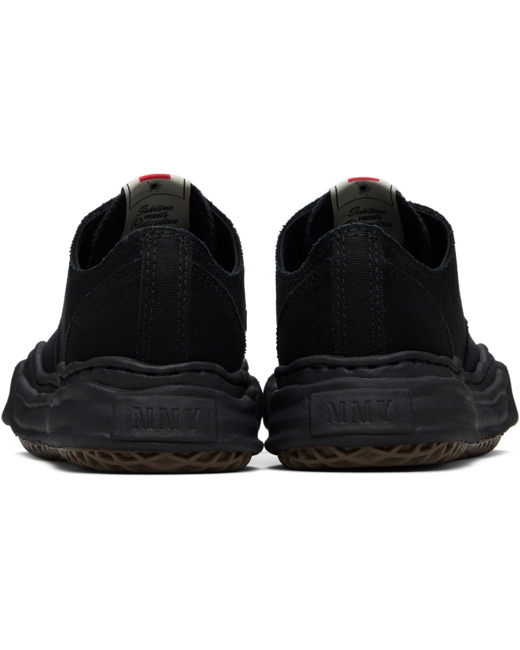 Maison Mihara Yasuhiro Black 'Peterson' Og Sole Canvas Low-Top Sneakers for men