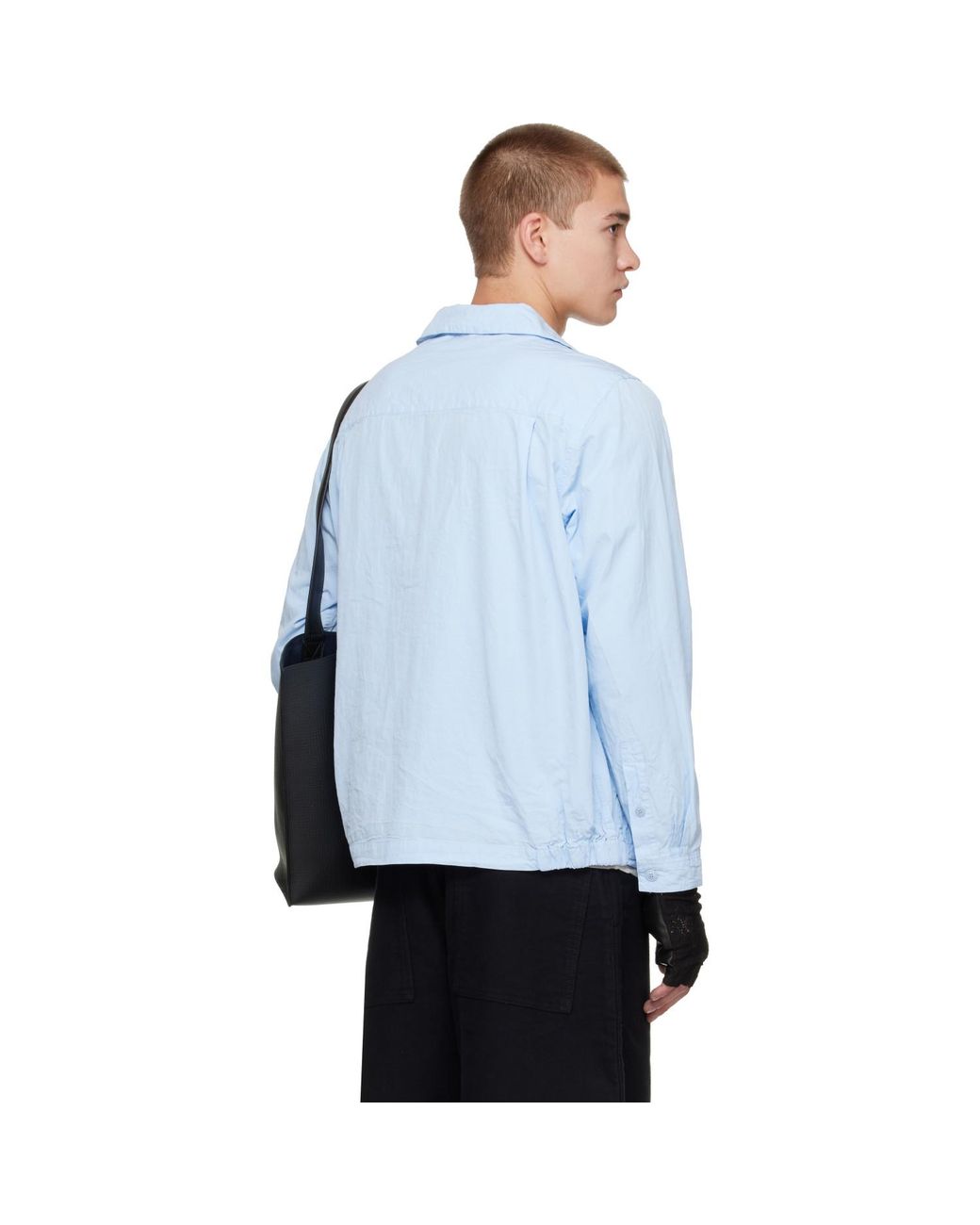 Casey Casey Blue Paper Cot New Fabu Shirt for men