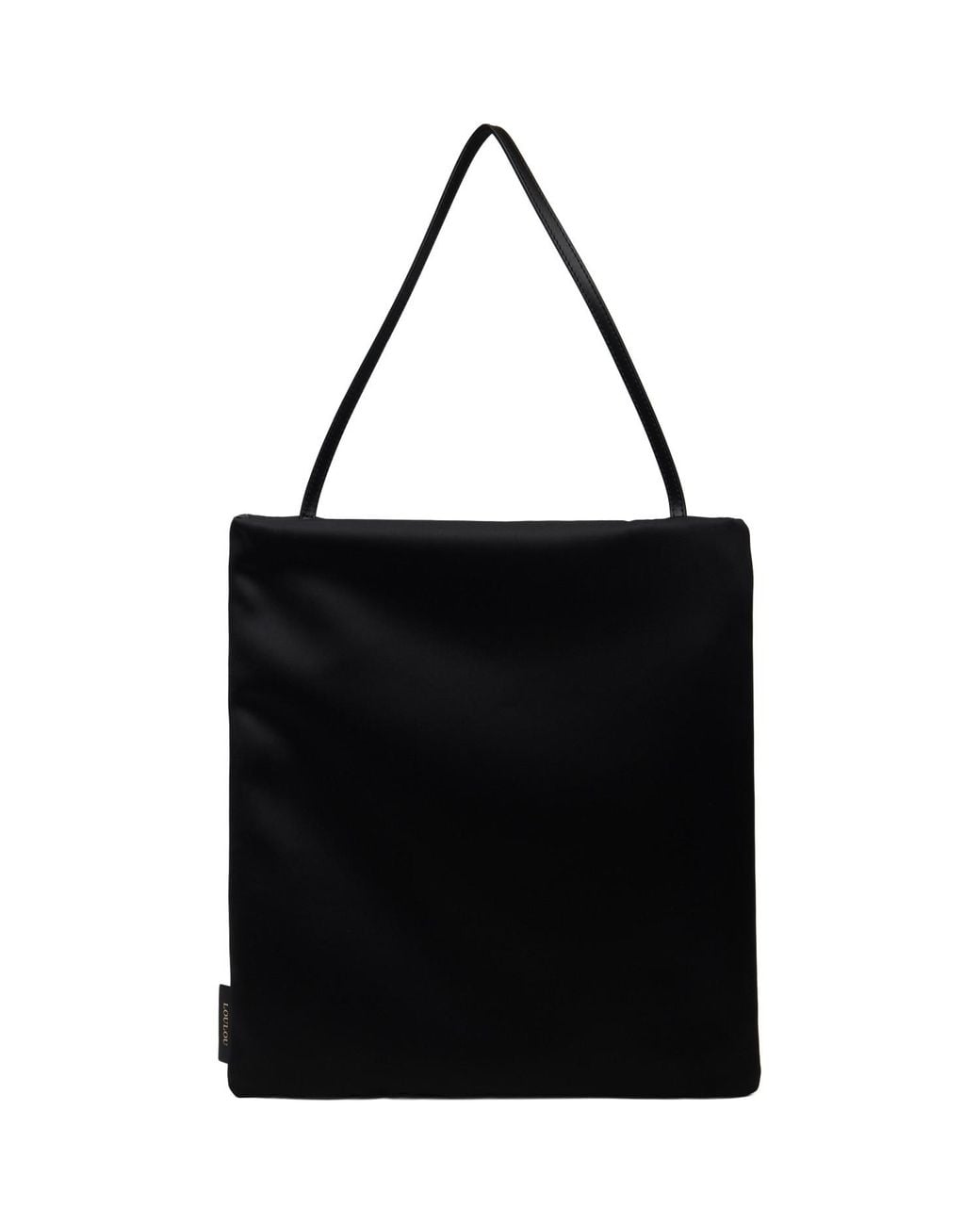 Loulou de Saison Black Anthea Satin Day Tote
