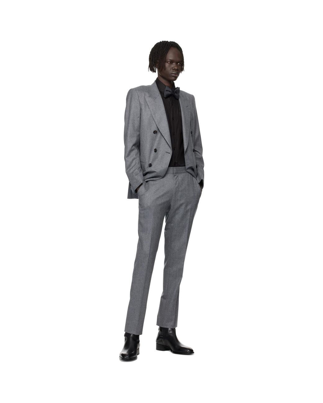 Tom Ford Black Polka-Dot Bow Tie for men