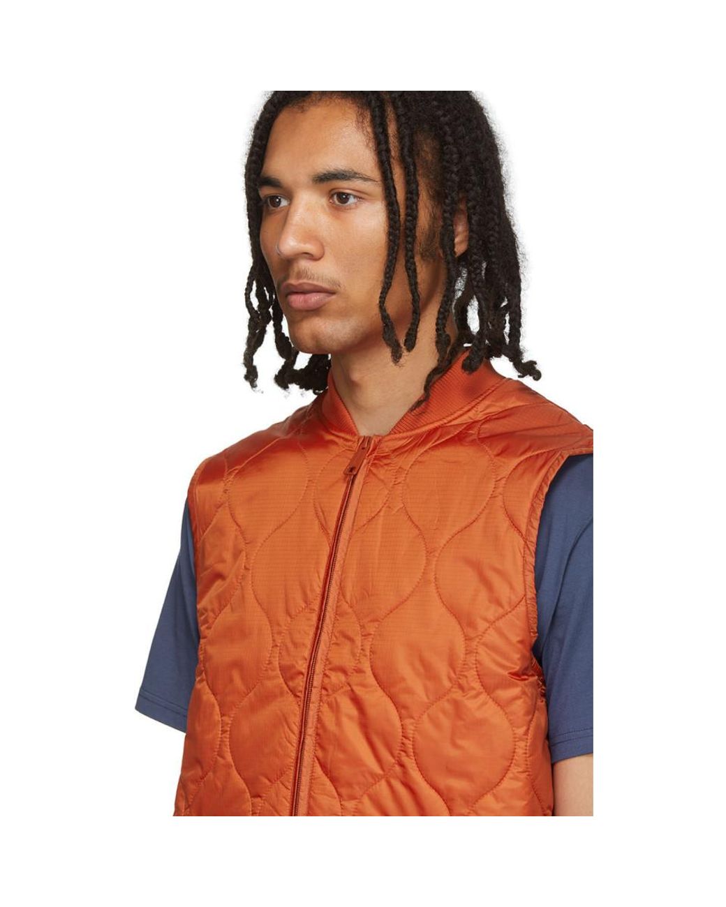 Carhartt WIP Synthetic Orange Volta Liner Vest for Men | Lyst