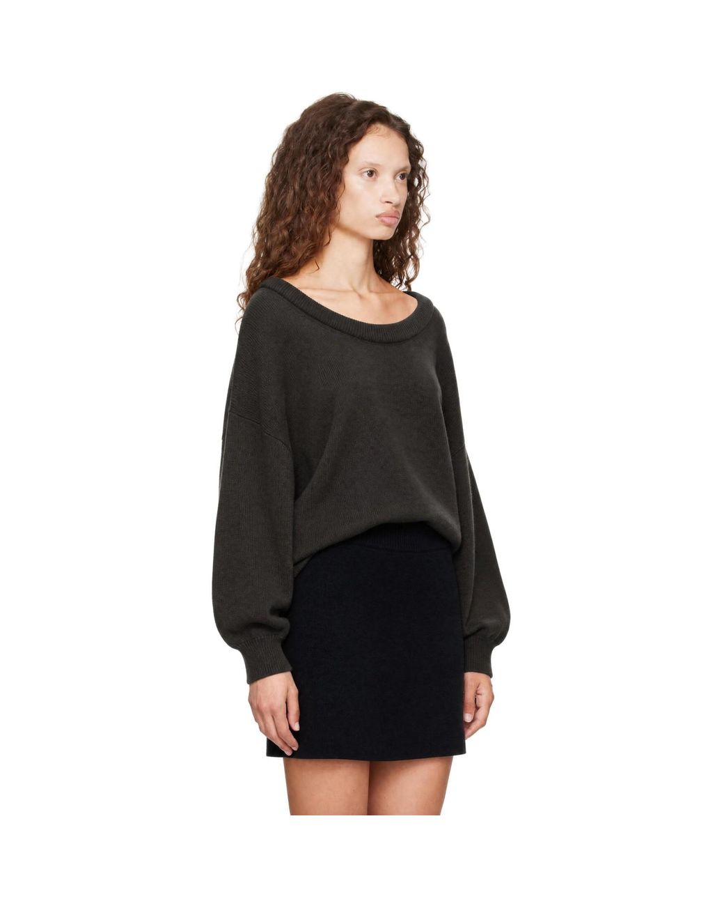 Lisa Yang Black Khaki Doria Sweater