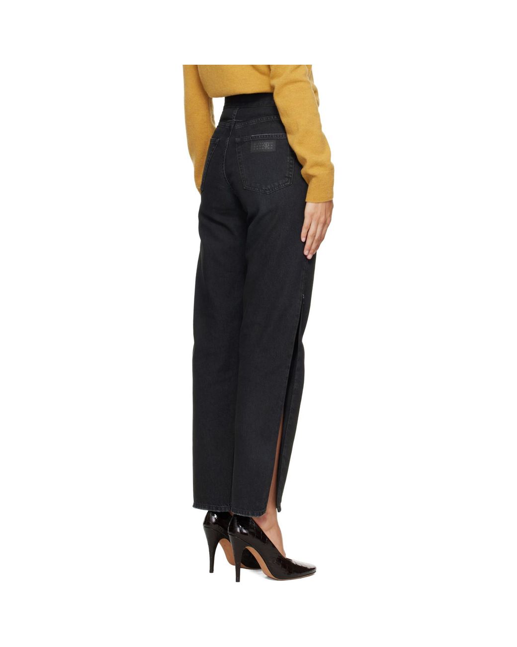 MM6 by Maison Margiela Blue Zip 5 Pocket Jeans